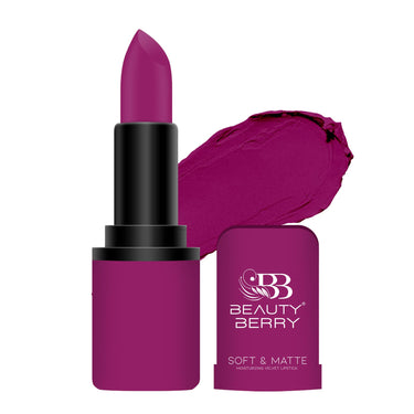 Beauty Berry Soft & Matte Moisturizing Velvet Lipstick For Women - Long-Lasting, Hydrating, High-Pigment Color. (Shade 02)
